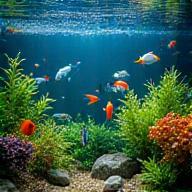 Aquarium and terrarium section